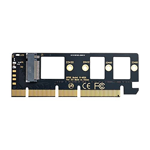 xiwai NGFF M-Key NVME M.2 SSD - PCI-E Express 3.0 PCI-E4.0 16x X4アダプター ブラケットなし