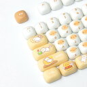 137キー PBT かわいい MOG プロファイル キーキャップ 黄色い 円形 キーキャップセット Cherry MX Gateron スイッチ用 60% 65% 70% 100% メカニカルキーボード (パン猫)