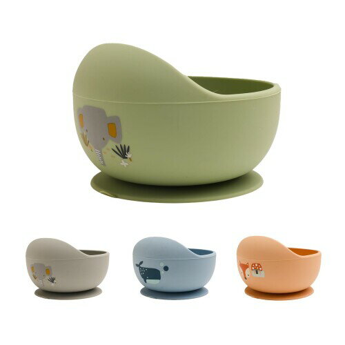 Wooden Teether 離乳食食器 ベビー用 くっつく 吸盤ボウル シリコン 赤ちゃん 滑り止め こぼれ防止 ひ..