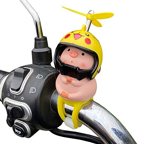 自転車のベルの方向盤 かわいいブタの子豚 ヘルメット スピンオール 子供 大人用 自転車 アクセサリー 自転車 飾り 自転車の装飾 な 子豚 ヘルメット