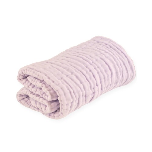 タナカガーゼ しかくいおくるみ ラベンダー 66×66cm 1枚入 綿100％ 6重ガーゼ やさしい肌ざわり 新生児用 パステルガーゼ