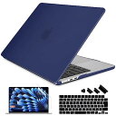 Batianda 対応新型2023発売15インチMacBook Air(M2チップ)ケース+スクリーン保護フィルム+日本語キーボードカバー、つや消し感ネイビー
