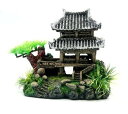 水槽 オーナメント オブジェ 隠れ屋 和風 草 城 水草 アクアリウム (2)