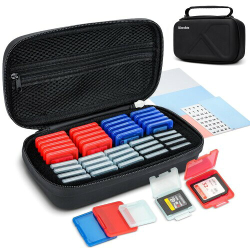 大容量 EVAハード収納ケース 20枚 CFexpress Type A + 20枚 SD SDHC SDXC カード収納可能 外付け 二重..