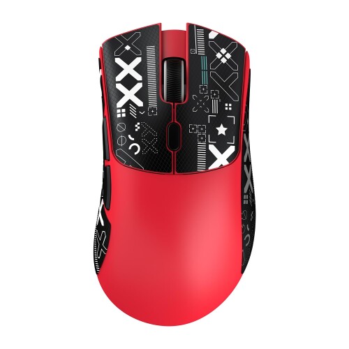 ATTACK SHARK X ZIYOU LANG R1 ゲーミングマウスSUPERLIGHT ワイヤレス 2.4Ghz/Bluetooth/Type-C PAW3311 18000DPI 無線 超軽量59g 充電式 6ボタン エルゴノミクス 滑り止め 赤