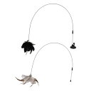 CAPASTEC ねこじゃらし 猫じゃらし 猫 オモチャ 羽 鈴 釣り竿 猫用玩具 ワイヤー 鳥毛 ふわふわ 羽 羽根 ストレス解消 頑丈 運動不足とストレス解...