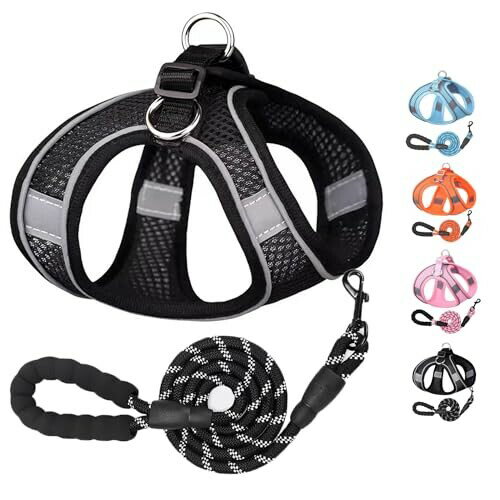 ペット用ハーネス小型犬 中型犬 ハーネス リードセット 牽引ロープ リードセット超小型犬のハーネス猫..