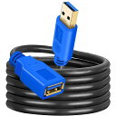 USB 3.0延長ケーブル0.5m、Hanprme USB 3.0高速エクステンダーコードタイプAからメス、プレイステーション用、Xbox、USBフラッシュドライブ、カードリーダー、ハードドライブ、キーボード、プ(2)