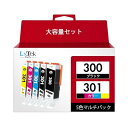 LxTek Purify BCI-301 BCI-300 互換インクカートリッジ キヤノン(Canon)用 301 300 5色セット対応機種:PIXUS TS...