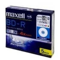 maxell 録画用 1-4倍速ブルーレイディスク 片面1層 追記型 130分 プリンタブル 5枚パ ...