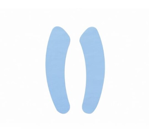 便座シート 2セット (4枚) 洗濯可能 トイレ ふわふわ素材 使い捨て 4色 (青1セット(2枚入り)kba08