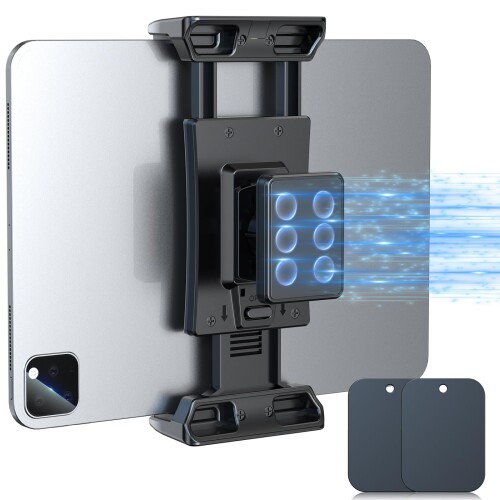 タブレットホルダー マグネット タブレットスタンド 磁石台座 マグネット ipadホルダー 車載/宅用/オフィス/壁掛け/お風呂 5.4-13インチ 超強磁力 ipad pro/air/mini、Fire hd、Galaxy tab 、iphoneシリ