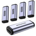 MOGOOD USB C 中継アダプタ USB Type C 変換 アダプタ 5個 メス to メス USB Type C 延長アダプタ USB Cマザー対マザーアダプタ互換Thunderbolt 4/3、MacBook Pro 2021、MacBook Air 2022などのC型デバイス(2)