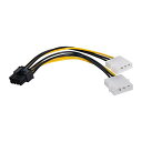 CY EPS 12 Vグラフィックスカード用 Dual 4 Pin to PCIE 8 P 6+2 Pin電源アダプタ変換ケーブル(2)