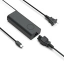 QYD 90W Dell用 ACアダプター USB C Type-C 電源アダプター ノートパソコン充電器 対応Dell Latitude 15 5580 55...