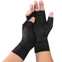 LEX STANDARD(レックス スタンダード) メンズ 手袋 指なし グローブ パソコン PC 着圧 サポーター タブレット GT005 (1 ブラック,M...