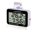 LXSZRPH 温湿度計 デジタル 爬虫類 温度計 両生類 湿度計 最高最低温度アラーム機能 ベルクロ フック付き 爬虫類タンク テラリウム 飼育室 ビバリウム用 (1本)