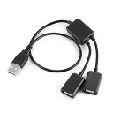 ChenYang USB 2.0 ハブケーブル USB 2.0 オス1個からメス2個 Yスプリッター データ充電器 延長ケーブルアダプター キーボードマウスフラッシュディスク用