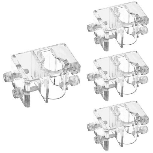 Yandong 水槽 パイプ ホース固定 パイプ ホースバンド アクリル 透明 固定具 アクアリウム パイプホル..