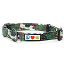 Pawtitas Reflective Collar XS Green ペット柔らかい訓練の調節可能な反射ステッチの子犬/犬の首輪 特大 グリーン迷彩