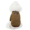 AmzBarley 犬服 秋冬 シャツ 長袖 前開き ボタン型 ふわふわ 暖かい 防寒 保温 厚手 あたたかい 可愛い ドッグウェア 小型犬 中型犬 犬 服 秋...