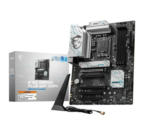 MSI B760 GAMING PLUS WIFI DDR4 Intel第14/13/12世代 Coreプロセッサ対応 ATX マザーボード MB6563