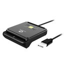 ZOWEETEK 非接触型?接触型両対応ICカードリーダー マイナンバーカード 確定申告 電子車検証 HPKI力ード パスポート 在留カード対応 自動認識設置不要 USB-A Windows?Mac対応(黒)(2)