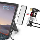 Surface Pro 7 USB ハブ 6-in-2 変換アダプター 4K@30Hz HDMIポート +2*USB 3.0ポート+Type C ポート+SD&TF(Micro SD)カードリーダー 高速データ転送アルミニウム サーフェス pro7 専用 ハブ(2)