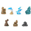 HyzaPhix ミニチュア 置き物 面白い アクアリウム 水槽 浮遊植物囲い 植物フェンス 吸盤付き 水槽用アクセサリー 浮遊植物分離 浮遊植物フェンス 水族...