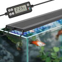 hygger 水槽ライト LEDアクアリウムライト 30-45CM対応 新開発のDIYモード WRGB割合を調整可能 タイマー自由に設定 日光と月光モード LC...