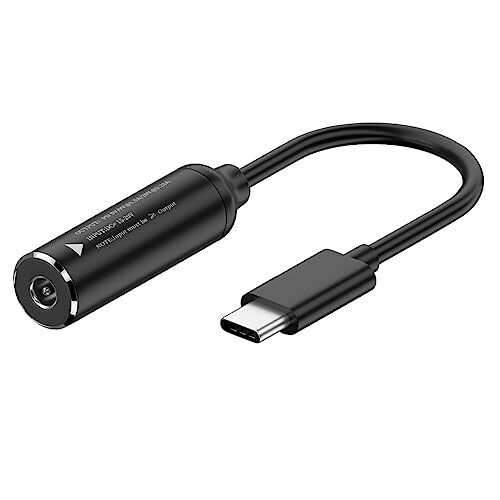 CYケーブルDC 20 Vジャック3.5 x 1.3 mm入力USB-C Type-C出力90度直角電源プラグ充電ケーブル65 WPD 9 ..