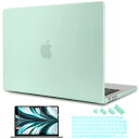 TWOLSKOO MacBook Air 13.6 ケース A2681 M2 Chip 2022 発売 対応, 耐衝撃 排熱機能 改良型 マット ハードケース + 液晶保護フィルム + 日本語キーボードカバー MacBook Air 13.6インチ, グリーン