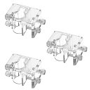 WanFengXue 3個セット 水槽 パイプ ホース固定 取り付け具 アクアリウム パイプホルダー アクリル クリア パイプ ホース 固定具 金魚鉢 水槽用 ...