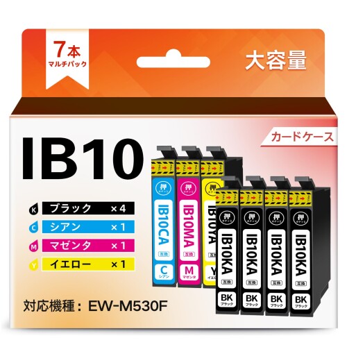 IB10CL4A 増量タイプ 互換インク カードケース エプソン用 EW-M530F インク IB10 純正と併用可能 EPSON..