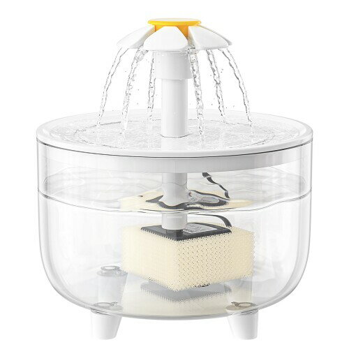 猫 給水器 自動 ペット 水飲み器 循環式 3つの給水モード フィルター付き 1L容量 透明 水量が見える 静..