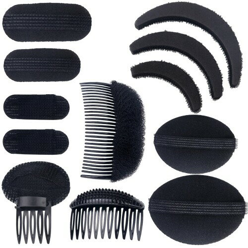 ヘアベーススポンジ コンタクトクリップコーム, ボリュームアップツール, ヘアスタイリング用挿入ツー..