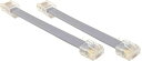 オーディオファン LANケーブル Cat6 1000base フラットタイプ ギガビット対応 約10cm グレー 2点セット