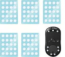 100粒入り 厚さ 6mm マウスソール 汎用 円形 なめらかな滑走性 通用 超低摩擦 高耐久 マウスフィート交換用 通用 静音な プレミアム ラウンドエッジ(ホワイト)