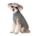 Epochtech 犬服 猫服 犬用 セーター 春 秋 冬 犬用 ニット セーター 防寒着 暖かい 可愛い おしゃれ 小型犬 中型犬 ペット服 (グレー, M)