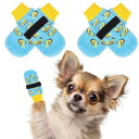 BINGPET 犬 靴下 ペット用靴下 滑り止め 4個セット 肉球保護 犬用靴下 防滑ソックス 柔らかい 脱げない かわいい 転倒防止 室内履き 通気性 老犬 ...