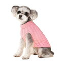 Epochtech 犬服 猫服 犬用 セーター 春 秋 冬 犬用 ニット セーター 防寒着 暖かい 可愛い おしゃれ 小型犬 中型犬 ペット服 (ピンク, L)