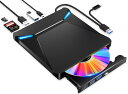 DVDドライブ 外付け CD/DVDプレイヤー 薄型 ポータブルドライ...(2)