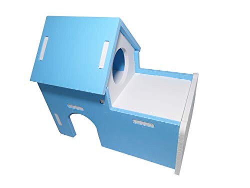 日本語取説付 ハムスター ハウス ゲージ ペットハウス ウッドハウス 木製 飼育小屋 飼育ゲージ 小動物 ..