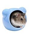 WIEXUN ハムスター ハウス 小動物ペットハウス 陶器ハウス ハムスターベッド 隠れ家 お休み所 かわいいハウス 涼感 夏用 冷房対策 洗える 飾り付け キュート 重みがあるからひっくり返ら