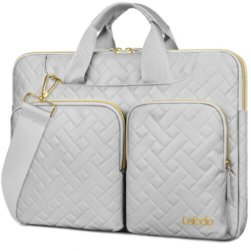 (Lacdo) 360°保護ラップトップショルダーバッグ、14インチコンピュータバッグ 用 14 インチ新しい MacBook Pro M5/M4/M3/M2/M1 チップス プロ マックス A3434 A3112 A3401 A3185 A2918 A2992 A2779 A2442 2025-2021 メ