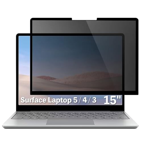 Surface Laptop 5/4/3（15インチ）向け 粘着 着脱式 覗き見防止フィルター プライバシーフィルター ブルーライトカット 反射防止 両面使用可能 パソコン PC モニター 液晶保護フィルム 保護シ