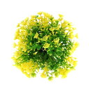 CAPASTEC 人工水草ボール、水槽景観シミュレーションプラスチック小さな水草ボール 11cm(緑イエロー)