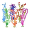 CAPASTEC 水族館用プラスチック植物、魚のための人工水生植物 10.63-11.45cm 6個セット