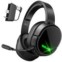 WolfLawS X1 ゲーミングヘッドセット ワイヤレス ヘッドセット 2.4G Bluetooth5.2 ノイズキャンセリングマイク 立体音響 50mmドライバー 40時間連続使用 低遅延 FPS ゲーム用 無線 ヘッドフォン Xbox(2)