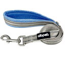 AIBPET 犬 リード 訓練 軽量 小型犬 柔らかい 中型犬 訓練用 引っ張り防止 犬のリード 反射材料 大型犬 洗える 首輪 装着簡単 ハーネス 丈夫な作り ペット用品 (ライトブルー, 120×2.0センチ